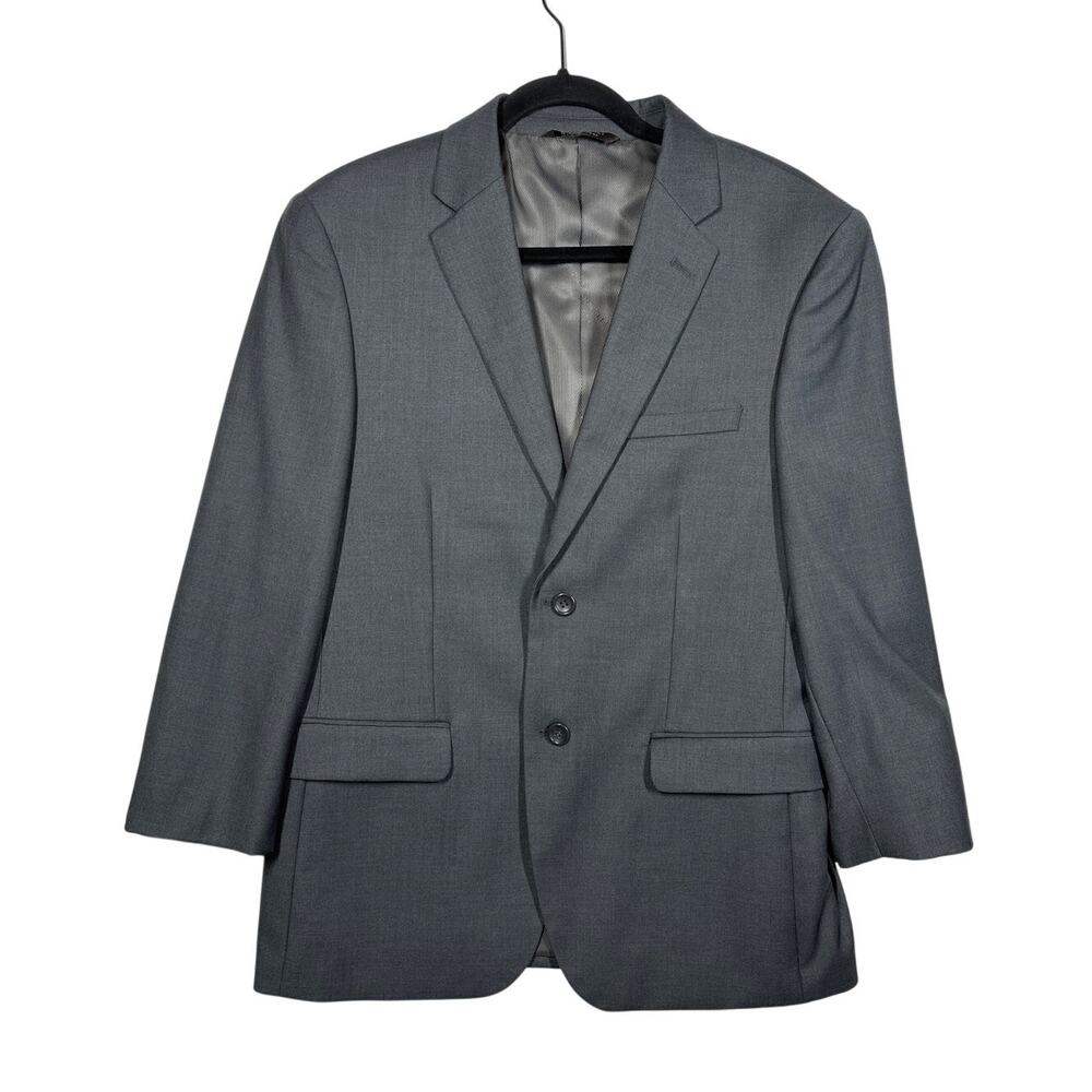 Caravelli Men's Suit Jacket Sport Coat Italy S60512N Oxford 2B 38S 32W Gray